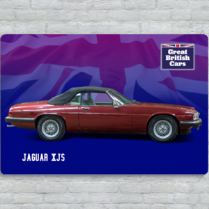 Jaguar XJS Metal Plate Print 30cm x 20cm