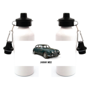 Jaguar MK2 Duo Lid Aluminium Water Bottle White