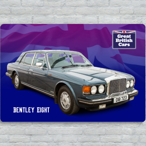 Bentley Eight Metal Plate Print 30cm x 20cm