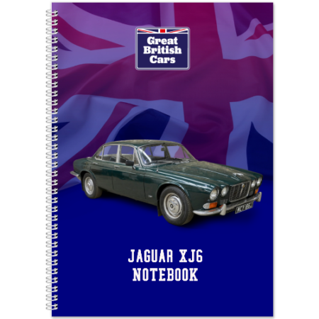 Jaguar XJ6 A5 Spiral Bound Notebook