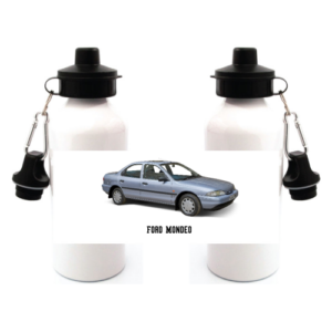 Ford Mondeo Duo Lid Aluminium Water Bottle White