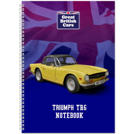 Triumph TR6 A5 Spiral Bound Notebook