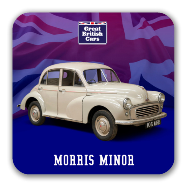 Morris Minor Square Coasters with Cork Back