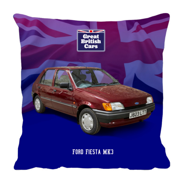 Ford Fiesta MK3 18x18 Faux Suede Cushion with Stone Backing