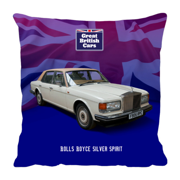 Rolls Royce Silver Spirit 18x18 Faux Suede Cushion with Stone Backing