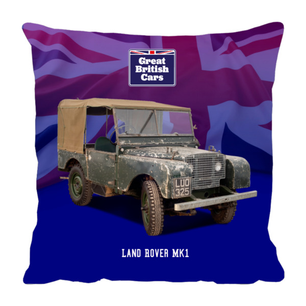 Land Rover Mk1 18x18 Faux Suede Cushion with Stone Backing