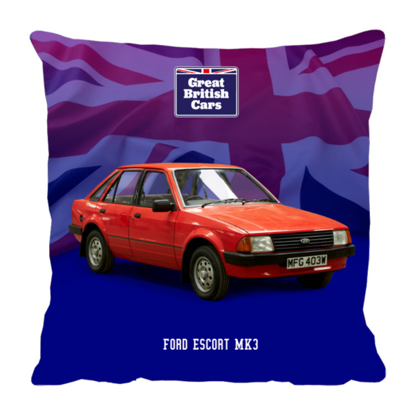 Ford Escort MK3 18x18 Faux Suede Cushion with Stone Backing