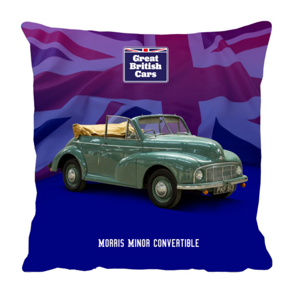 Morris Minor Convertible 18x18 Faux Suede Cushion with Stone Backing