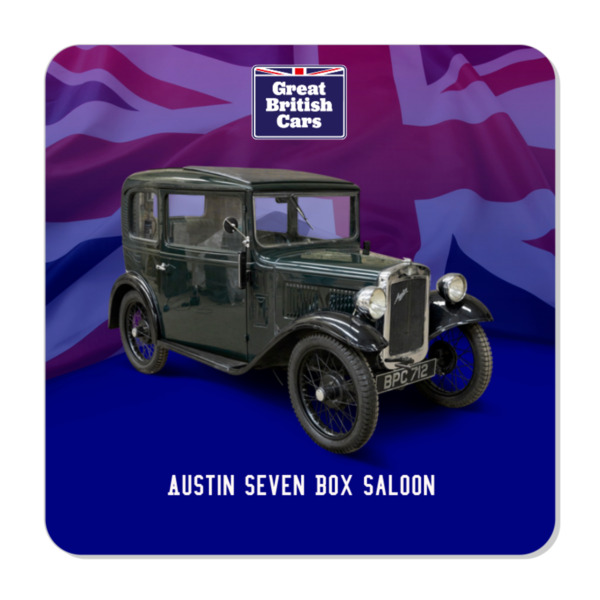 Austin Seven Box Saloon Plastic Fridge Magnet 57mm Square