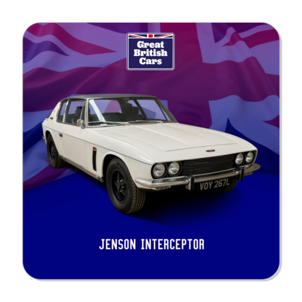 Jensen Interceptor Plastic Fridge Magnet 57mm Square - Great British ...