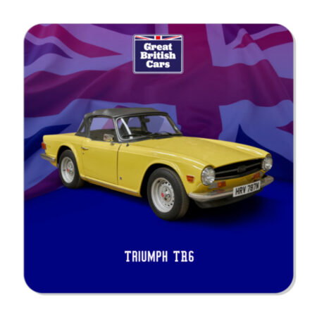 Triumph TR6 Plastic Fridge Magnet 57mm Square
