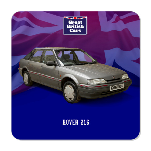 Rover 216 Plastic Fridge Magnet 57mm Square