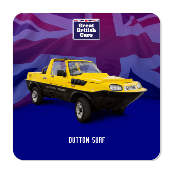 Dutton Surf Plastic Fridge Magnet 57mm Square
