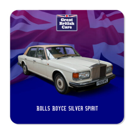 Rolls Royce Silver Spirit Plastic Fridge Magnet 57mm Square