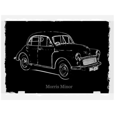 Morris Minor Rectangle Slate Engraved Panel