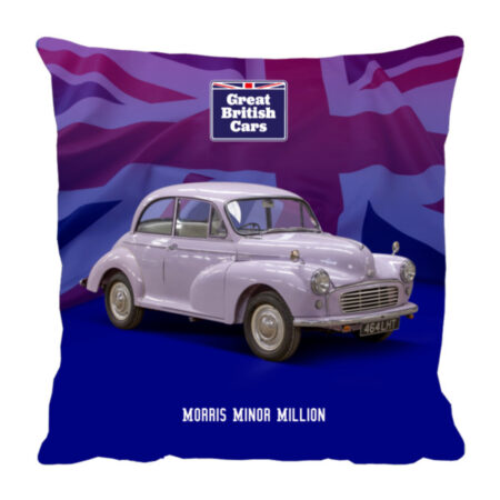 Morris Minor Million 18x18 Faux Suede Cushion with Stone Backing