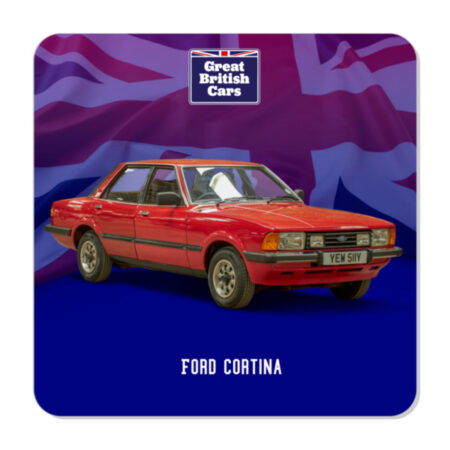 Ford Cortina Plastic Fridge Magnet 57mm Square