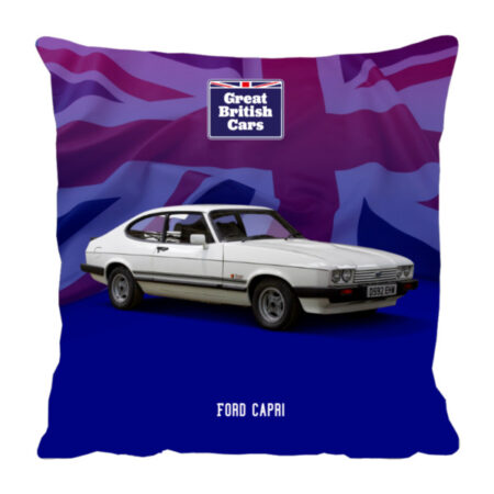 Ford Capri 18x18 Faux Suede Cushion with Stone Backing