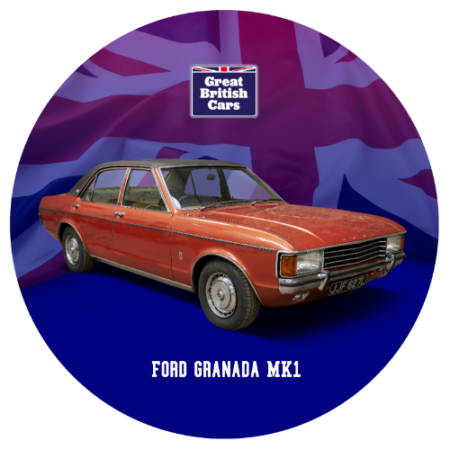 Ford Granada MK1 Round Mouse Mat