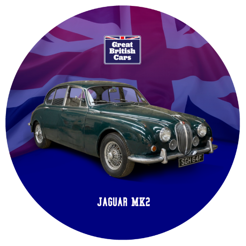 Jaguar MK2 Round Mouse Mat