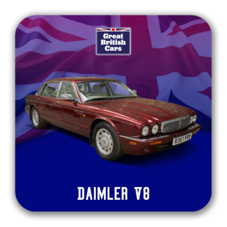 Daimer V8 Square Coasters with Cork Back