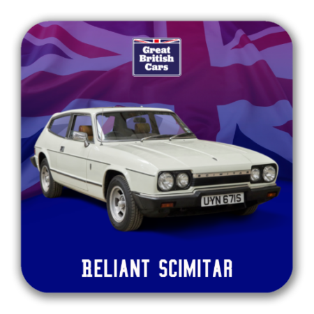 Reliant Scimitar Square Coasters with Cork Back