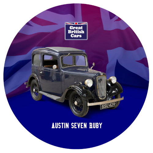 Austin Seven Ruby Round Mouse Mat