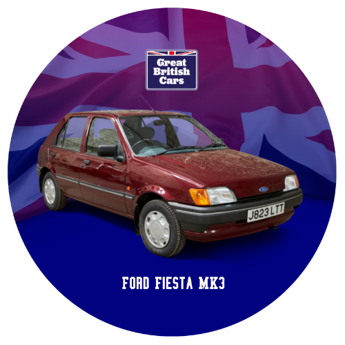 Ford Fiesta MK3 Round Mouse Mat