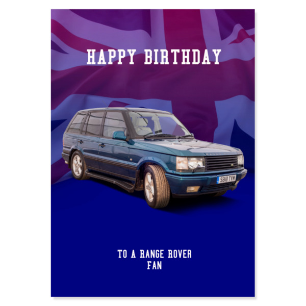 Range Rover Birthday Card