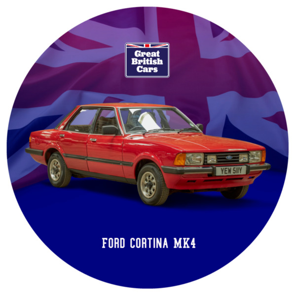 Ford Cortina MK4 Round Mouse Mat