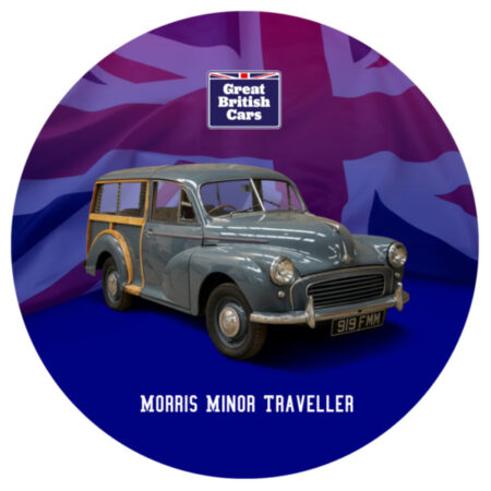 Morris Minor Traveller Round Mouse Mat