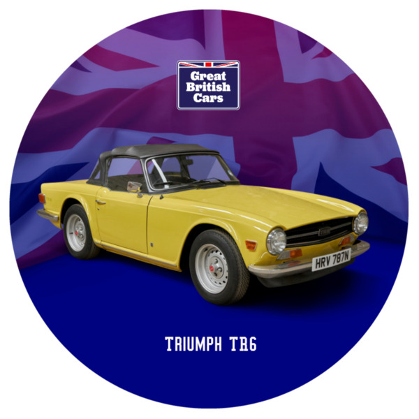 Triumph TR6 Round Mouse Mat