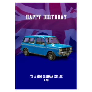 Mini Clubman Estate Birthday Card