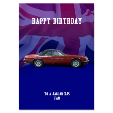 Jaguar XJS Birthday Card
