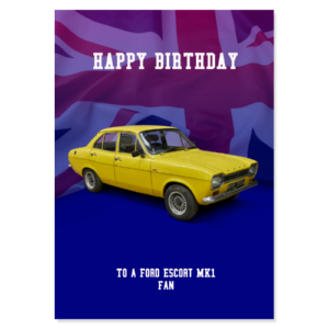 Ford Escort MK1 Birthday Card