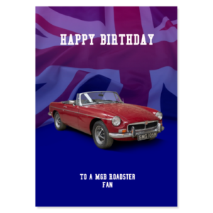 MGB Roadster Birthday Card