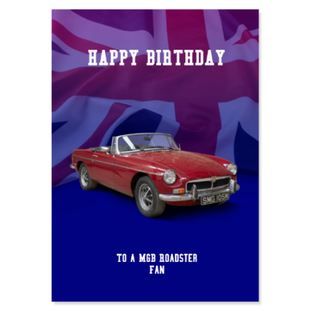 MGB Roadster Birthday Card