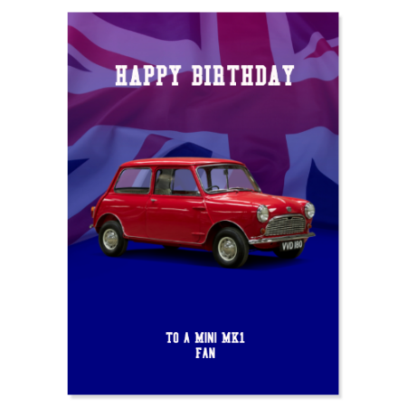 Mini MK1 Birthday Card