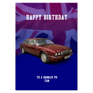 Daimler V8 Birthday Card