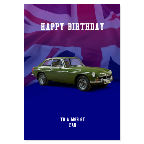 MGB GT Birthday Card