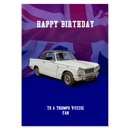 Triumph Vitesse Birthday Card