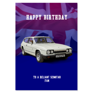 Reliant Scimitar Birthday Card