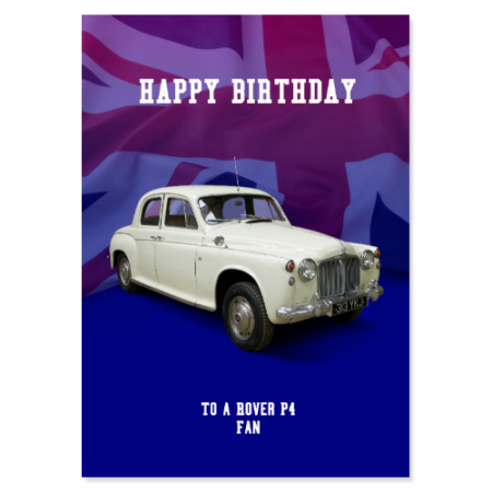 Rover P4 Birthday Card