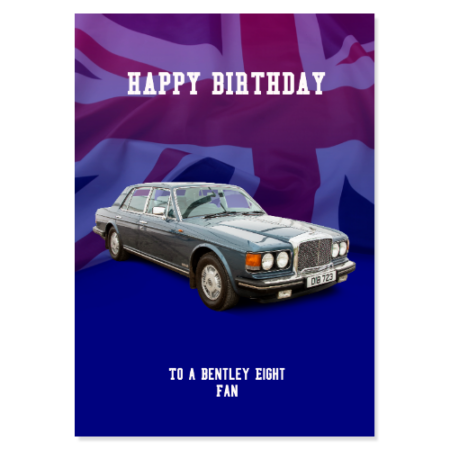 Bentley Eight Birthday Card