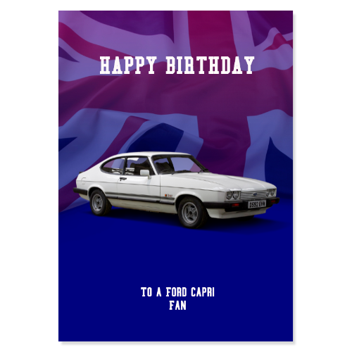 Ford Capri Birthday Card