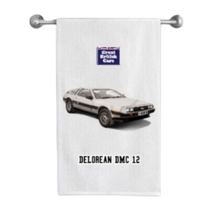 DeLorean DMC 12 Cotton Tea Towel