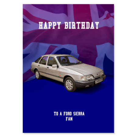 Ford Sierra Birthday Card