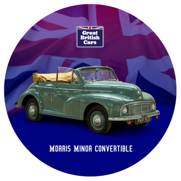 Morris Minor Convertible Round Mouse Mat