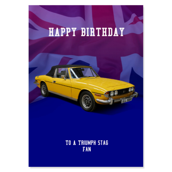 Triumph Stag Birthday Card