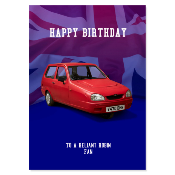 Reliant Robin 3500 Birthday Card